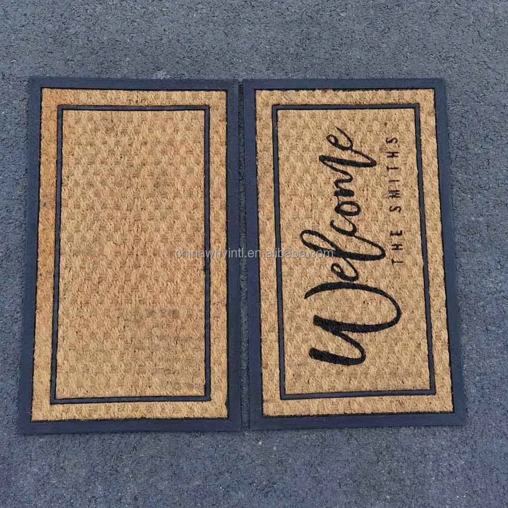 Seanaba Border Design Laser Engraving Uv Printing Plain Blank Doormats