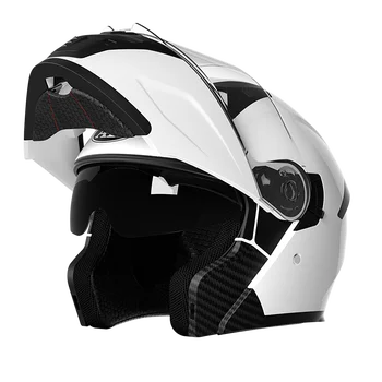 Hot Sales Motorcycle AD Flip up Helmet High Definition Sun Protection Dual Mirror Design ABS High Material New Condition