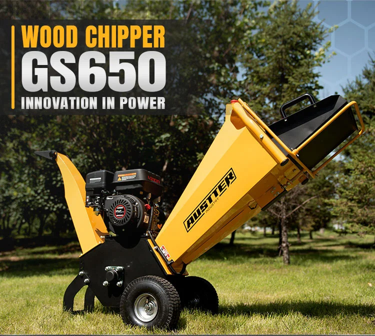 Austter Ce Approved 6.5hp Gasoline Wood Shredder Wood Chipper Machine ...