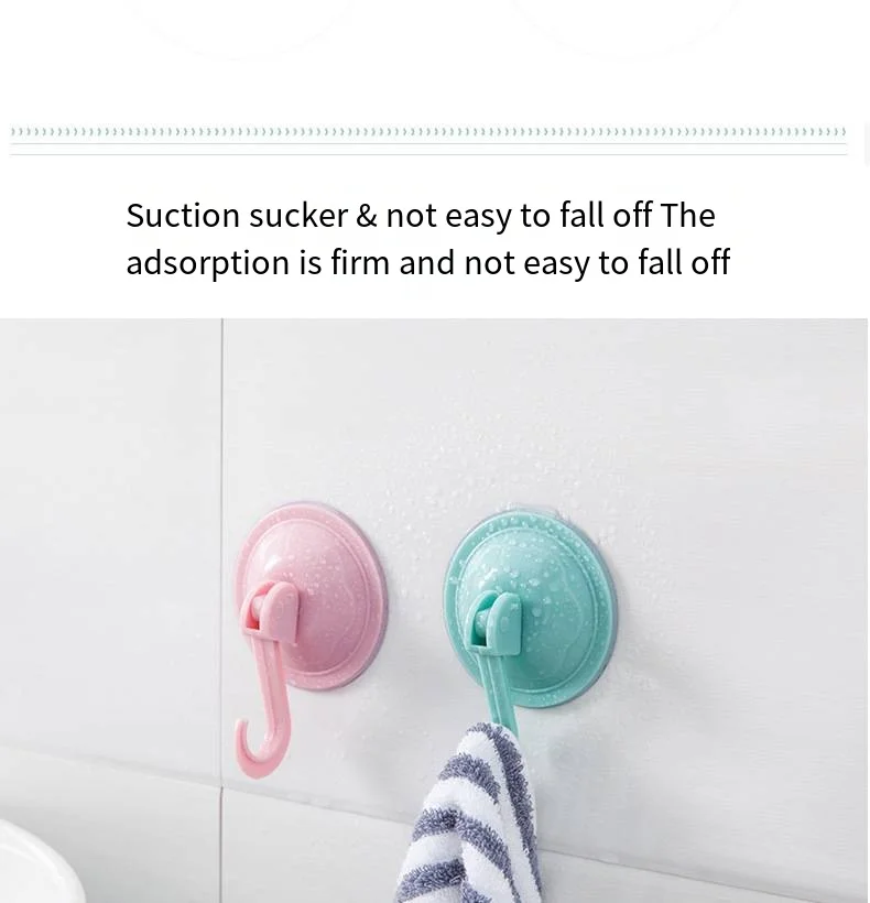 Bathroom strong vacuum suction cup hook Kitchen door suction wall glass wall hanging free punch bearing adhesive hook factory