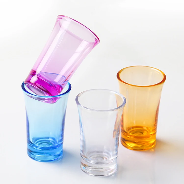 Лидер продаж, стакан для виски, пластиковые очки для выстрела, Многоразовые прозрачные бокалы для вина для вечеринки, оптовая продажа