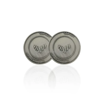 Cheap custom UAE sovereignty souvenir challenge coin, antique silver engraved commemorative coin wholesale