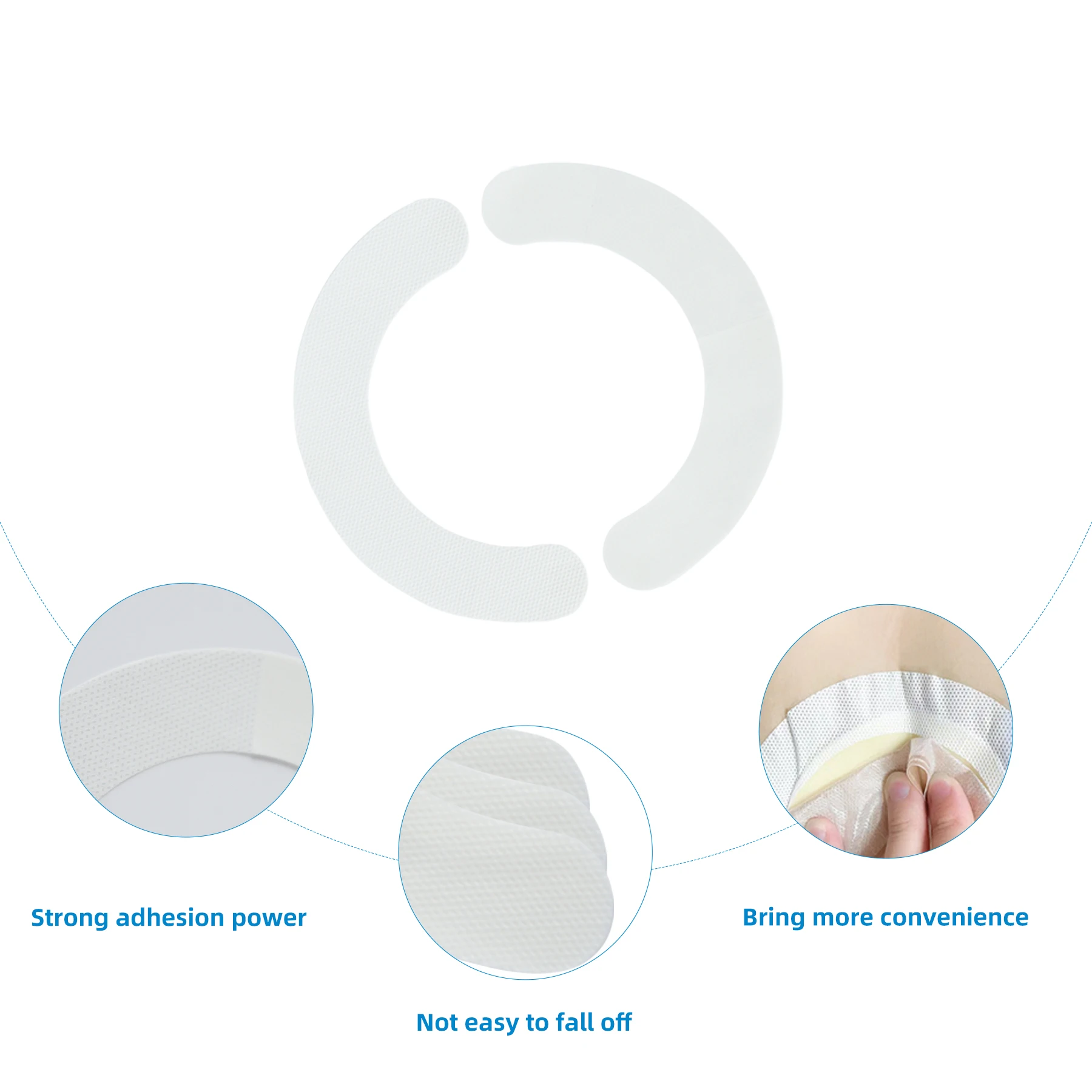 Ovand057 Waterproof Hydrocolloid Ostomy Skin Barrier Strip Adhesive