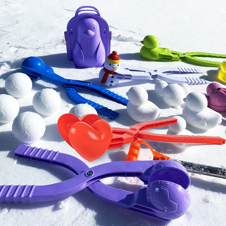 3D Soccer Snowball Maker Mold Kid Winter Outdoor Snow Sand Making Mould Toy 