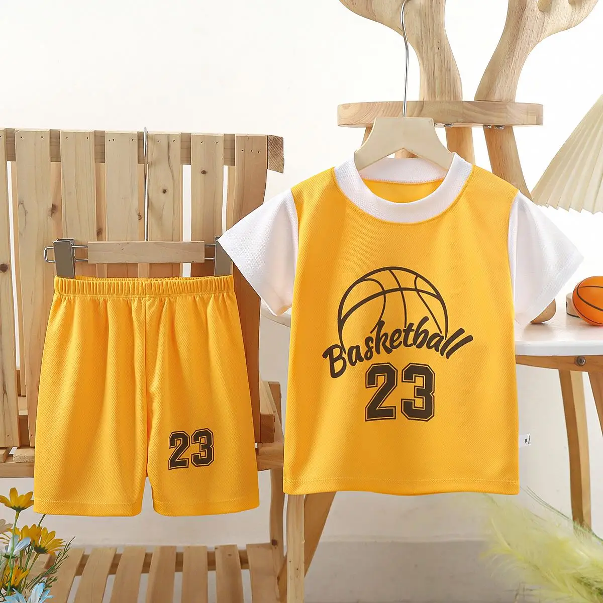 Basketball Jersey Baby Boy Sports Outfits Summer Sportswear