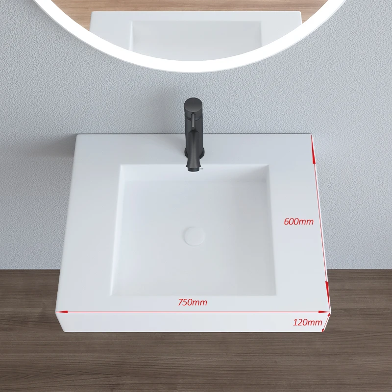 lavabo pequeño de 395 x 233 mm con grifo mezclador y sumidero Minilavamanos de pared compacto 