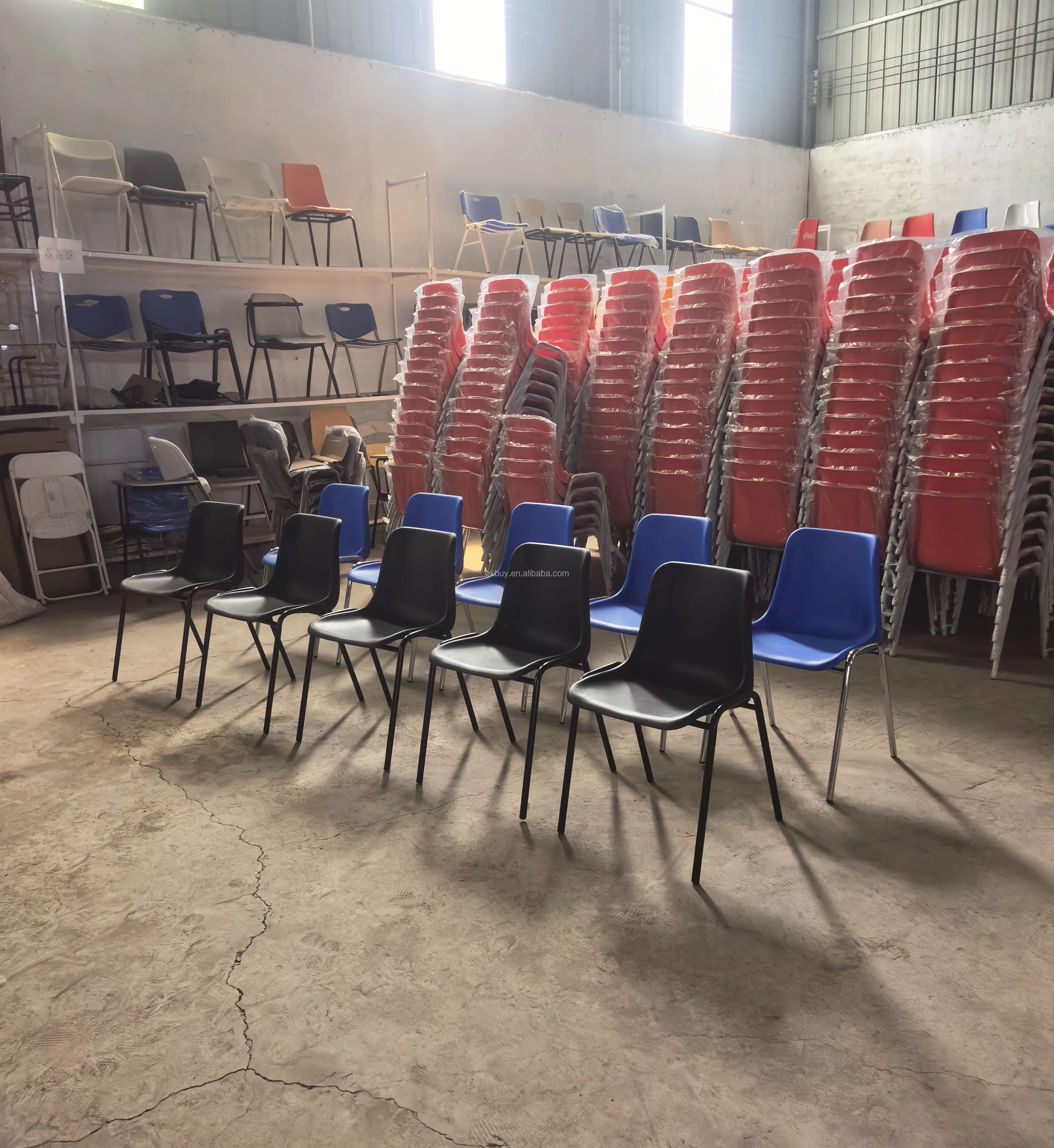Morden Leisure Plastic Mould Making in China Vintage Office Company Comfortable Stackable School Student Training Chair