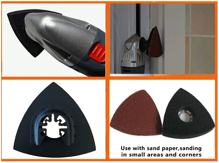 Oscillating Quick Release Multi Tool Triangular Sanding Pad - Buy Multi