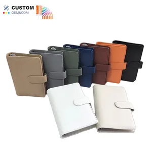 Optimized Online Brands Custom A5/A6 Notebook Planner Soft PU Leather Spiral Bound Loose Leaf Office Supplies Journal