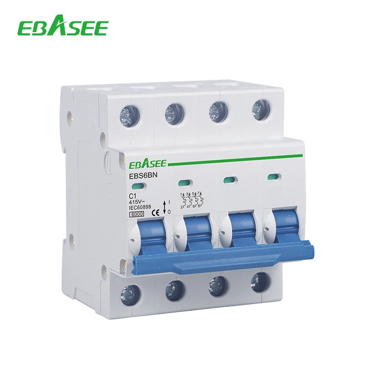 Circuit Breaker 1P 2P 2 Pole 3 Phase Ac 32a 10a Mini Electric Mcb Miniature Circuit Breakers
