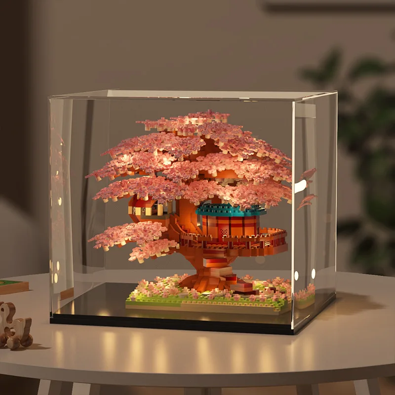 Mini blocs de construction Sakura Tree House pour enfants