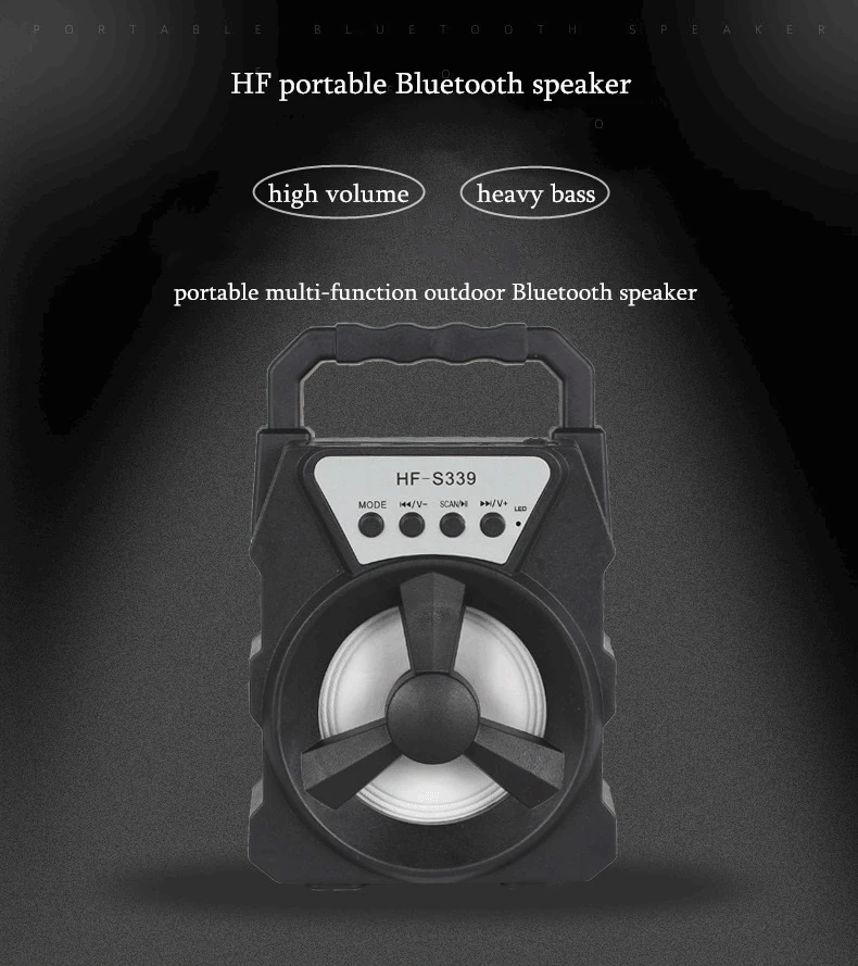 Title 1, 3 inch Portable Wireless Speaker Outdoor Dancin...