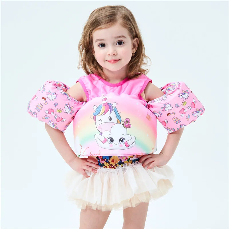 Foldable Swim Training Aids Toddler Swim Vest with Arm Wings