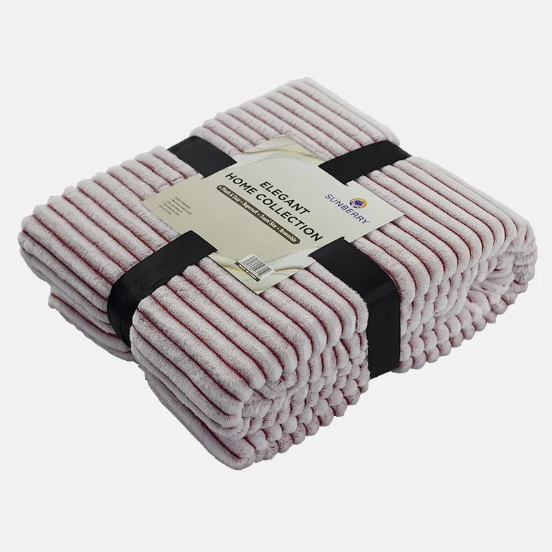 Factory Wholesale Hot Sale Soft Throw Blanket Warm Thick Flannel