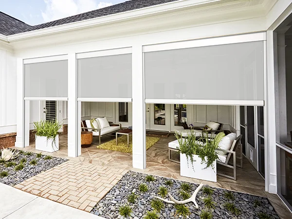 Economic Balcony Ziptrack Indoor Outdoor Roller Blinds Shade Office Curtains and Blinds