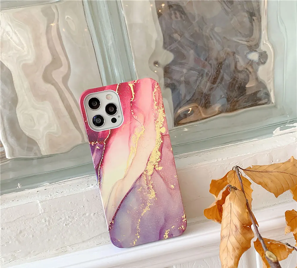 Marble Phone Cases For Iphone X 7 8 10 11 12 13 14 15 Max Pro Plus Luxury Colourful Shell Pattern Gold Case Sjk145 Laudtec details