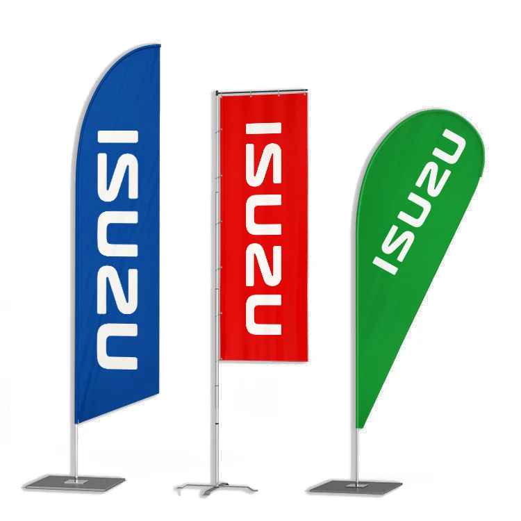 Promotion Feather Flag Flying Flags and Banners Custom Advertising Beach Flags