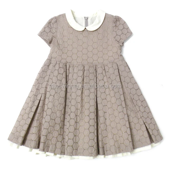 Babyhug Cotton Woven Sleeveless Peter Pan Collared Frock with Stripes & Ship Embroidery - Blue main image 0