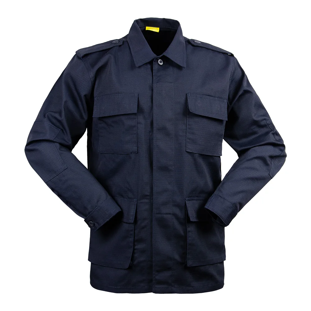 Dark Blue Color Camouflage Security Uniforms Guard Uniforms Sample for Security Uniform