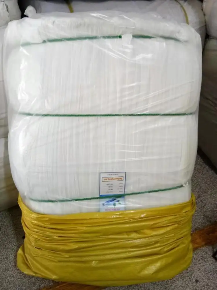 Рыболовная сеть 210d/6ply x 6 дюймов (34KN) x 1200md x 100 ярдов белоснежная нейлоновая без узлов