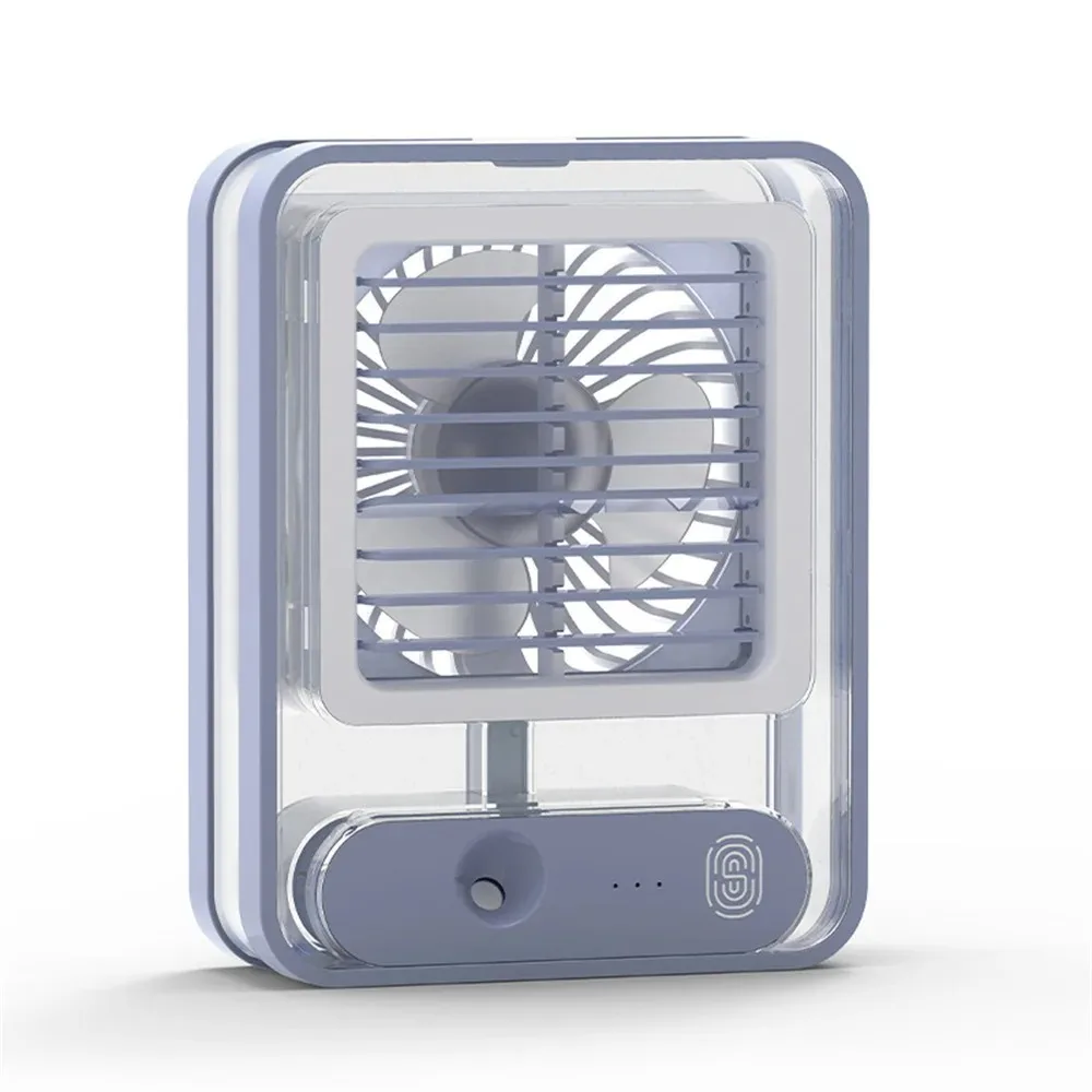 Tragbarer Klimaventilator für den Haushalt, kleiner Luftkühler mit Hydrokühlung und Luftbefeuchterfunktion, tragbar, regulierbar, 3 Geschwindigkeitsstufen, ideal für Büro und Zuhause_voghion.com