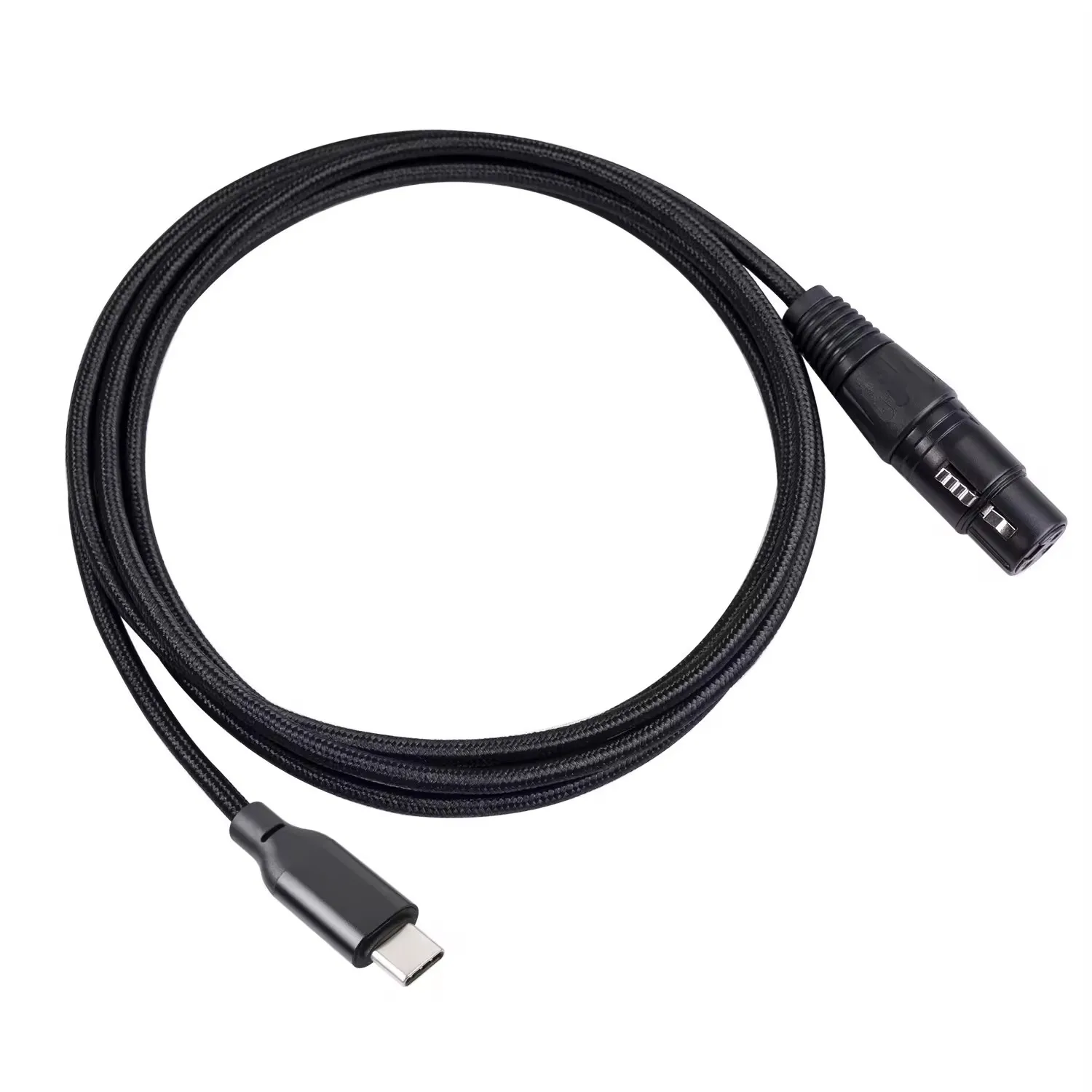 3 Pin XLR to USB C Cable Flexible Type C Male to XLR Female Cord Connector Adapter High Quality USB C Microphone Cable for Audio