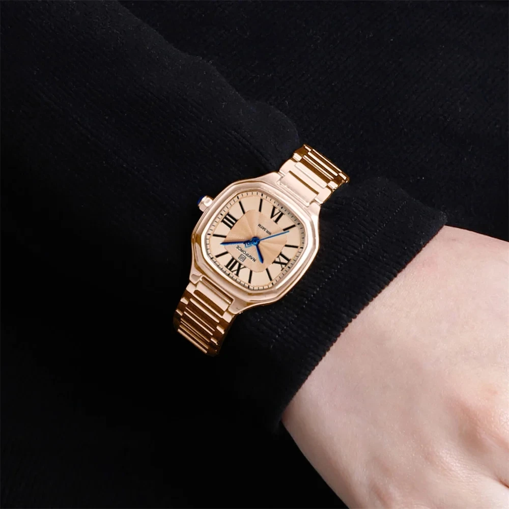 NAVIFORCE New Women Watch Quartz Waterproof Top Luxury Brand Lady Wristwatch Steel Bracelet Original Female Girl Clock Gift 5042