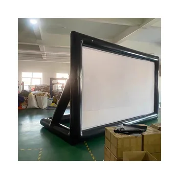 Foldable Portable Large Outdoor Inflatable Movie Screen Manufacturer Custom Size  Air Sealed