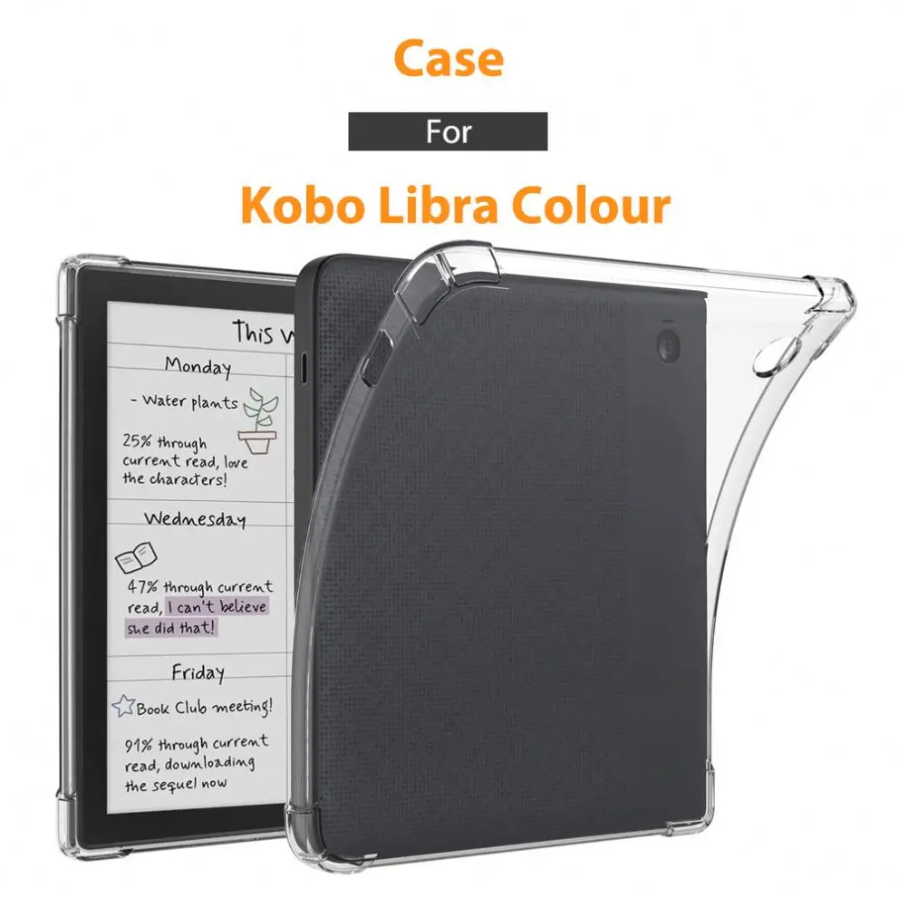 Ereader Soft Case For Kobo Libra Clara Colour Elipsa 2E 2 Hd Sage 7 Inch Clear Tpu E Reader Ebook Tablet Digital Pbk155 Laudtec