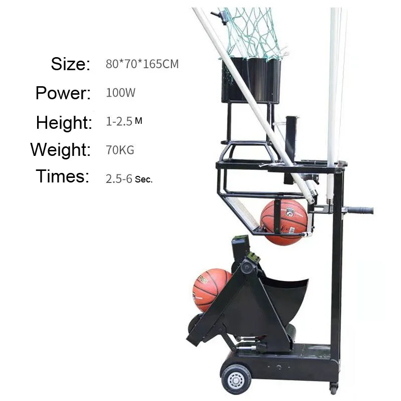 Multifunction Electronic Basketball Rebounding Machine Shooting Ball Passing Training Machine