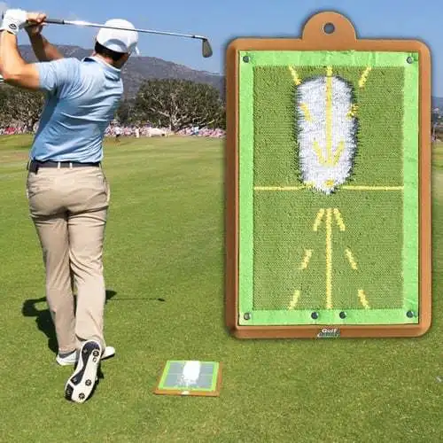 Golf Training Mat/Golf Swing Detection Batting Impact Mats Path Feedback Practice Mats/Advanced Indoor Outdoor Golf Hitting Mats