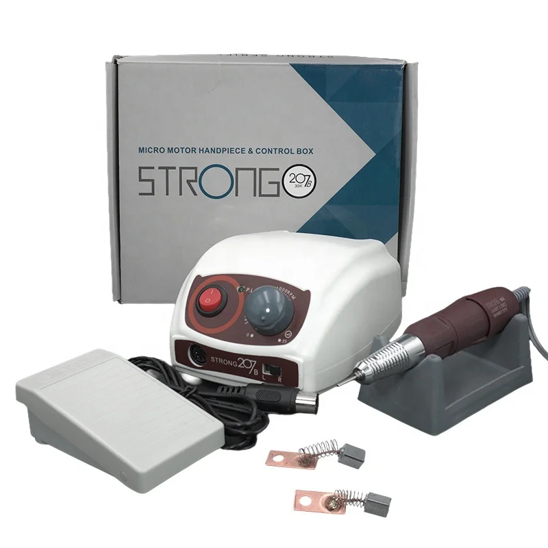 2029 AT-MD-043 65 W 35 000 rpm Stark 207 med 120 Handstycke Mikromotor Nagelborrmaskin