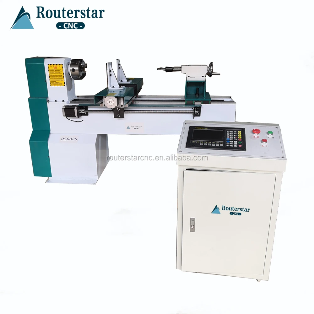 1000mm Length ATC Mini CNC Wood Turning Lathe for Wooden Chess Bowel