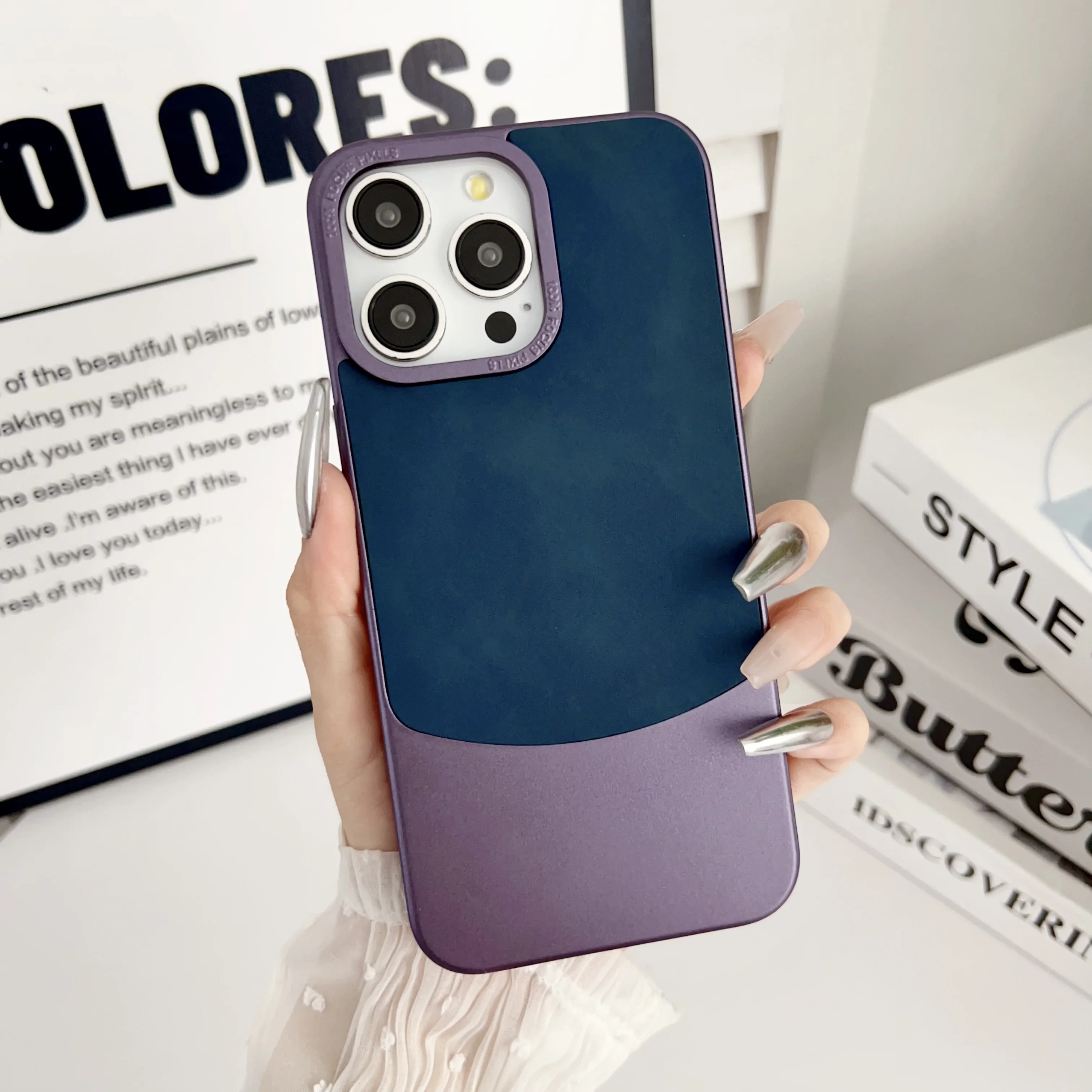 Maxun Wholesale Innovative Design Splicing Phone Case for iphone 15promax