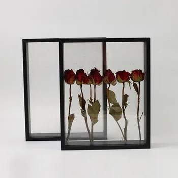 High quality environmental friendly DIY dried flower 3d wall decor frame wholesale