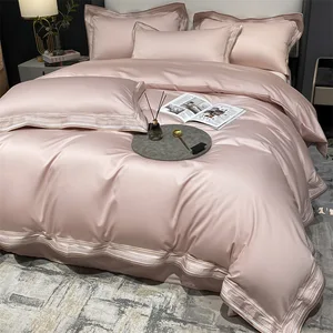 Eucalyptus Lyocell Queen Size Comforter Cover Deep Pocket Fitted  Sheet Set 100% Eucalyptus Tencel Lyocell Bed Sheet Set