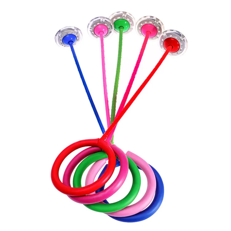 flash jump pole with light foot ring fitness jumping ball led