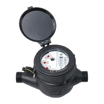 Residential Multi-Jet Semi-Dry / Liquid filled Type Class C / R80 / R160 Water Meter with Plastic body / Directly Reading