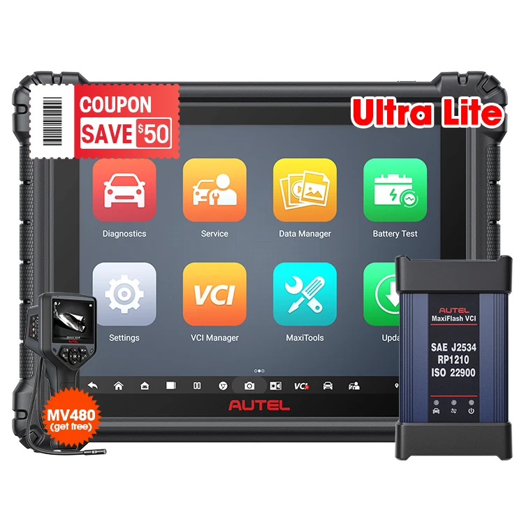 Профессиональный autel maxisys ultra lite ms909 mk908p mk 908 obd2 ecu Программатор автоматический диагностический инструмент сканер