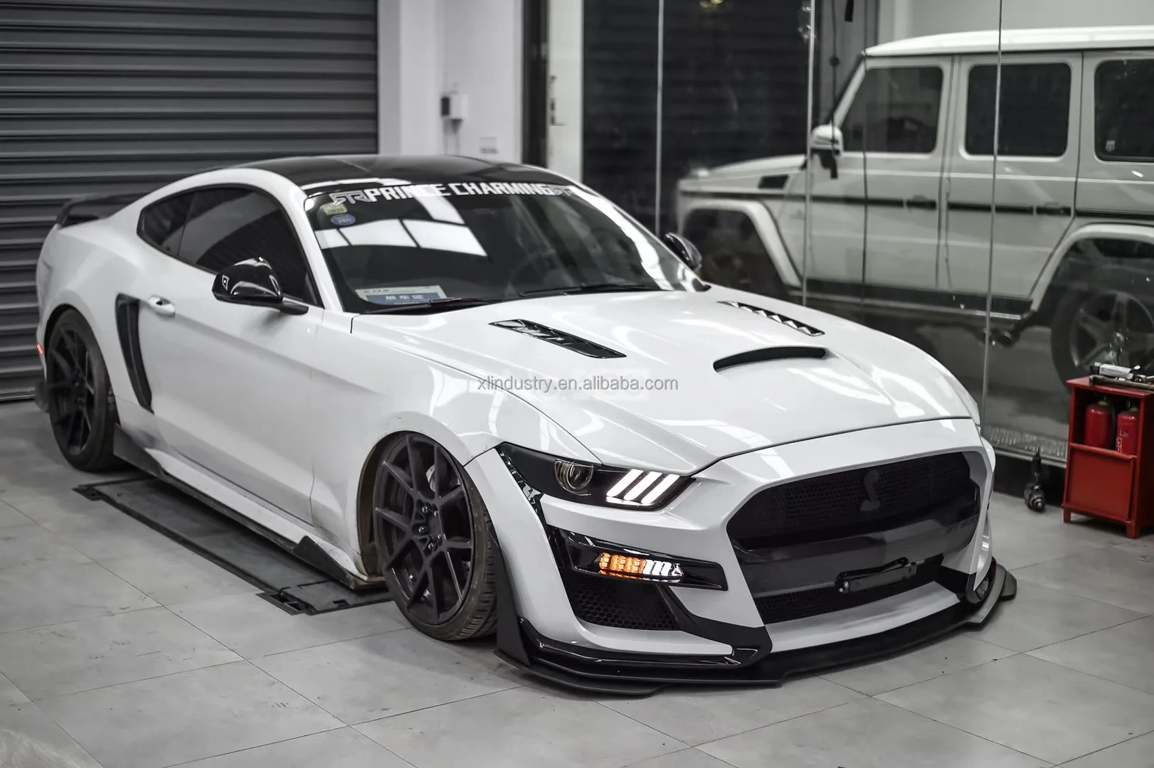 Car Conversion Bodykit Shelby Gt350 Gt500 Front Rear Bumper Facelift