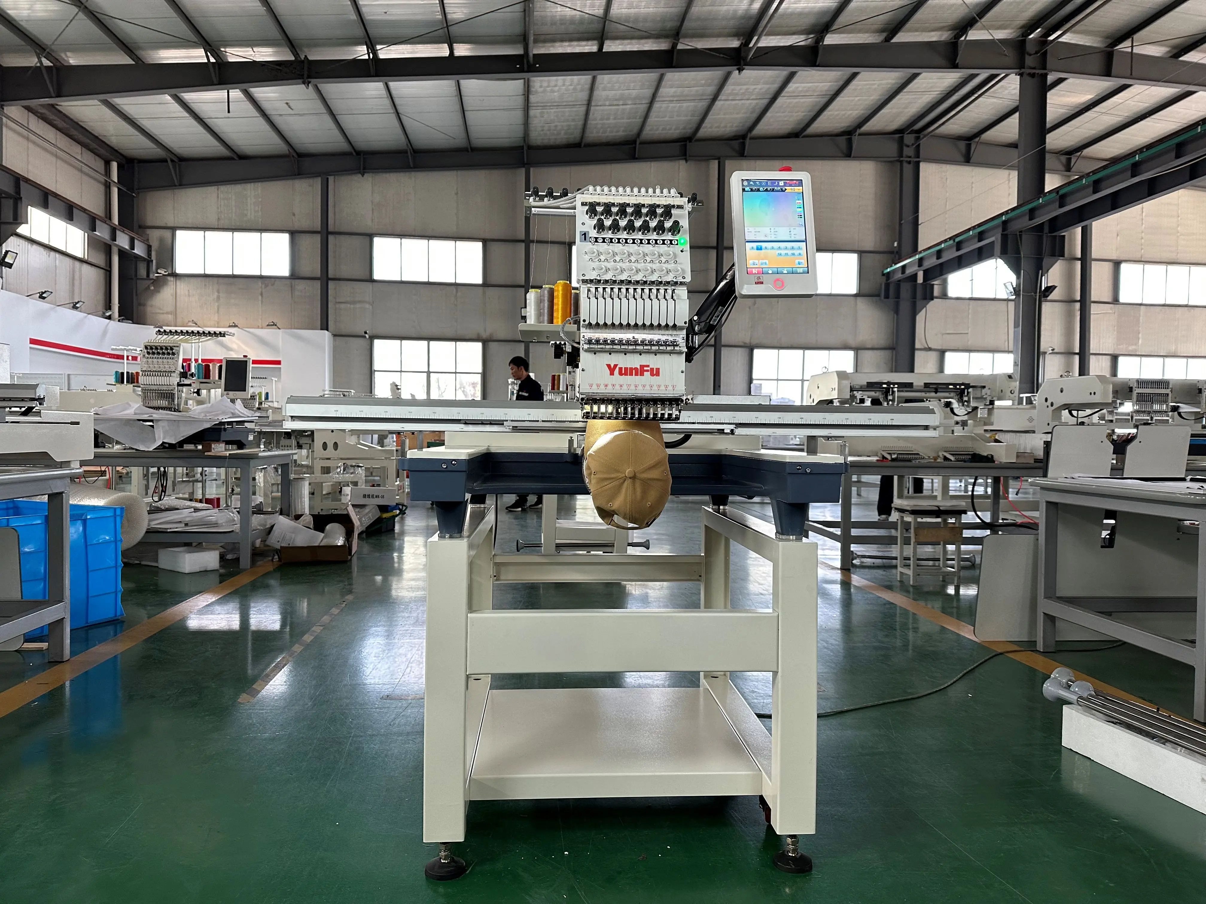 DDP Large Area High Quality Cap Embroidery Machine Computerized Embroidery Machine Clothes Single Head Embroidery Machine