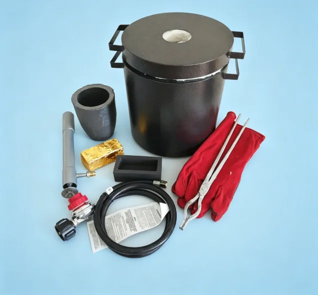 TEBAK 6/10/12kg Metal Melting Furnace, Gold Silver Copper Aluminum Melting Oven for Jewelry Processing