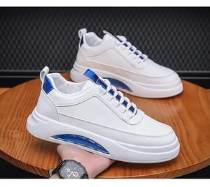 Thick-Soled Men Sneakers New Style Breathable Lace up Sneaker Shoes Fashion Casual No-slip Vulcanize Men Tennis  Shoes