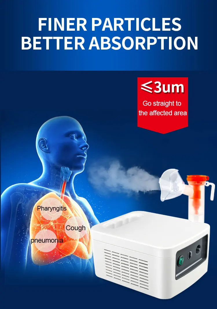 Medical Home Use Electric Inhaler Nebulizer Machine Portable Piston Air Compressor Nebulizer