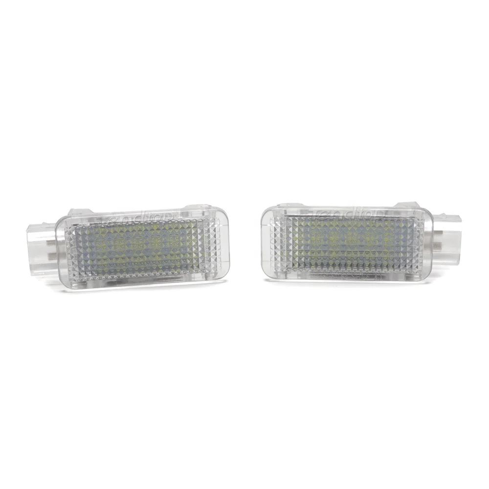 thumbnail image 2 of 2x LED Door Courtesy Footwell Lights For Audi A3 8P A4 B6 B8 A5 A6 C5 A8 Q5 Q7 TT – 6000K Cold White 2 of 5
