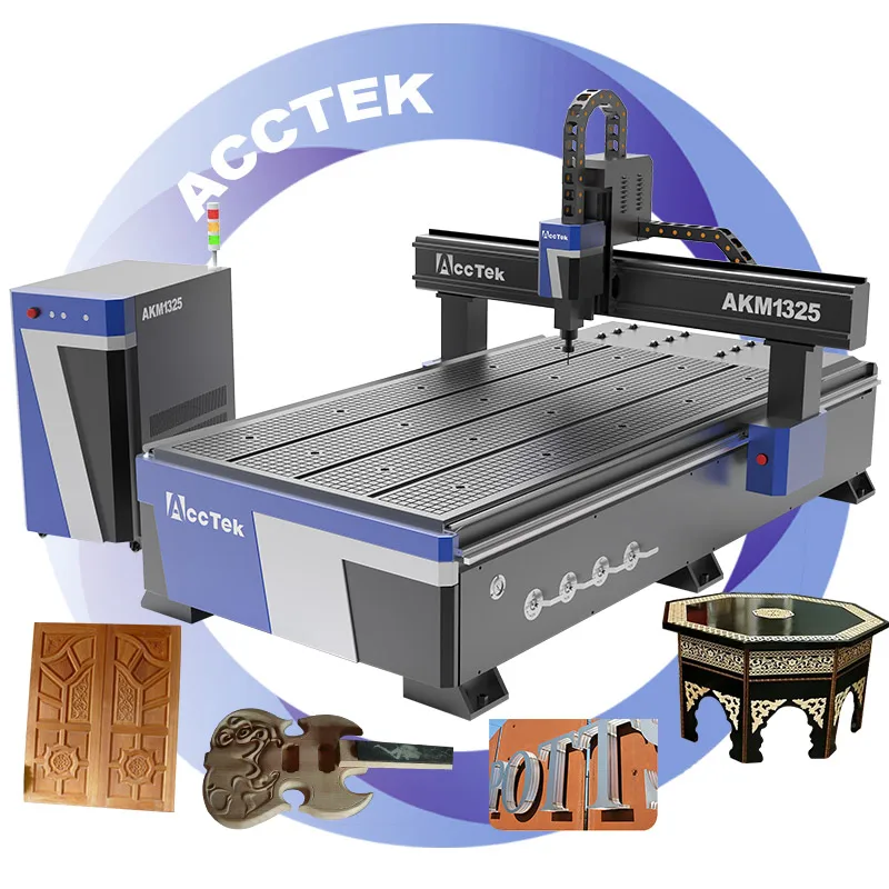 Acctek 3d Engraving Cnc Machine AKM1325 Aluminium Carving Cnc Router
