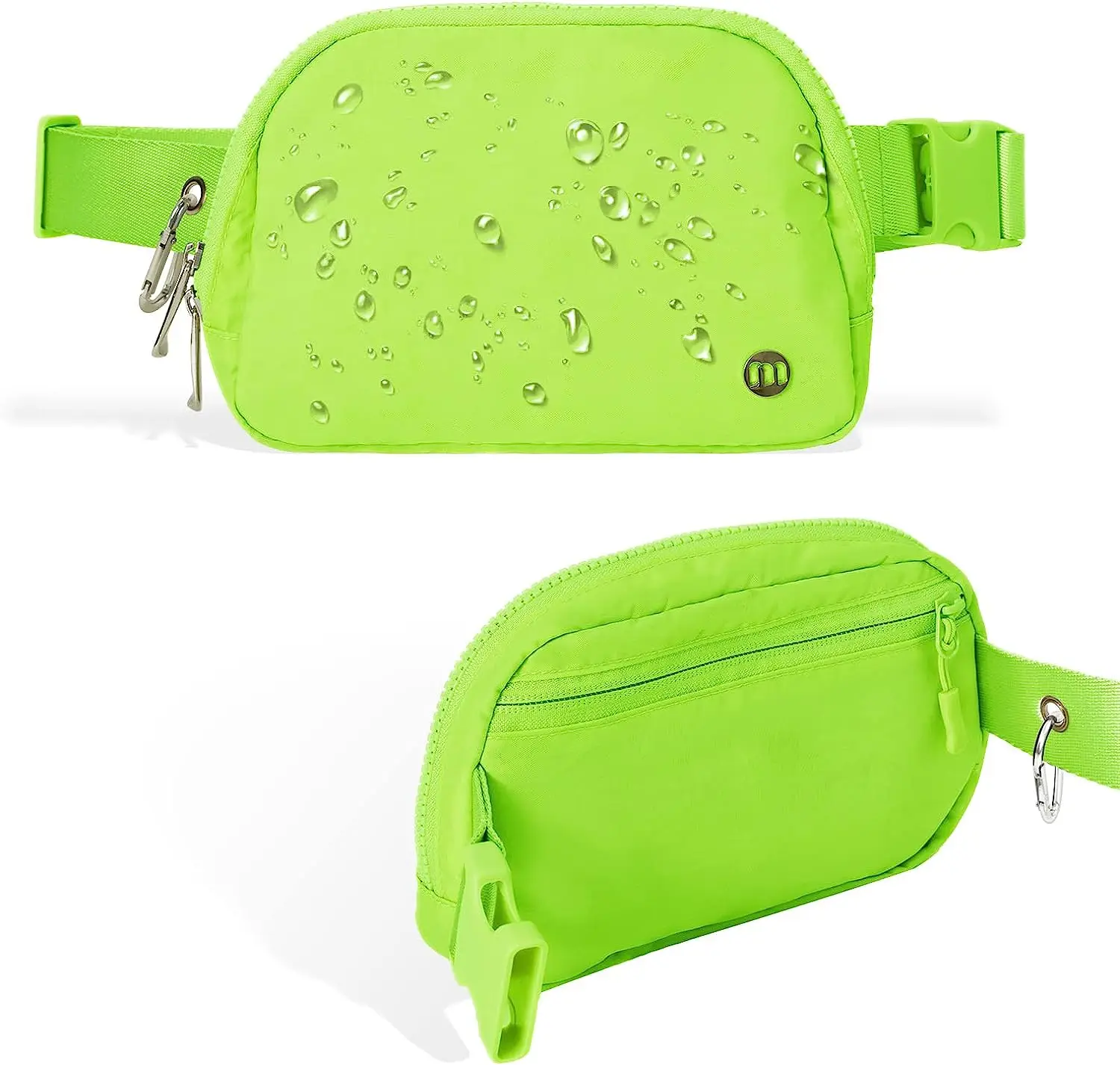 Waterproof Nylon Fanny Pack For Women Summer Clear Holographic Waist Bag With Adjustable Belt