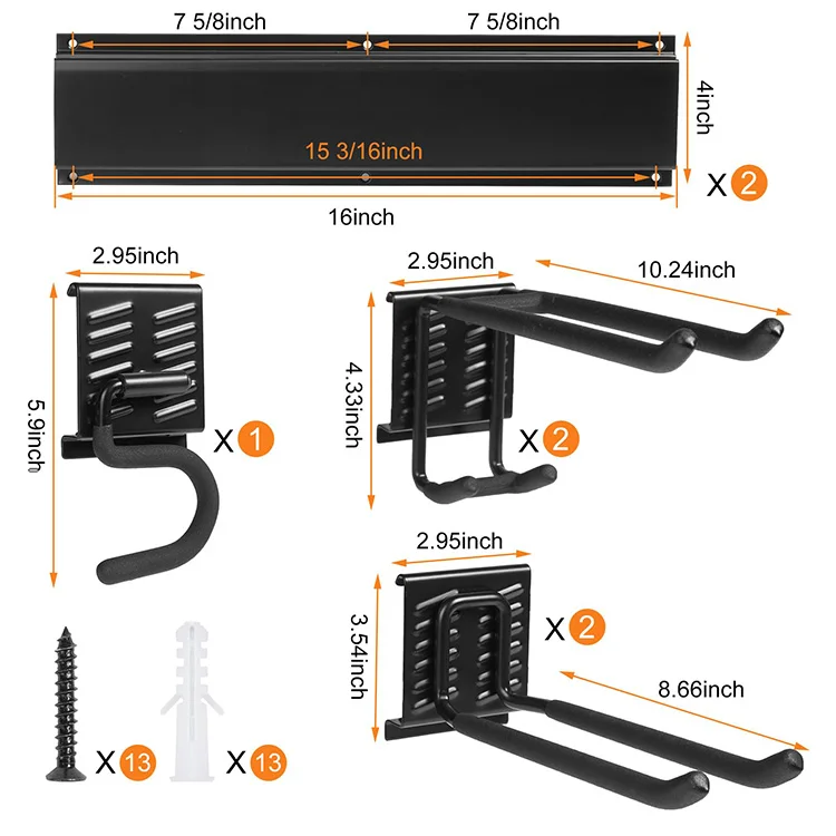 Jhmech Tool Organizer Garage Wall For Rope Odm Strong Loadbearing