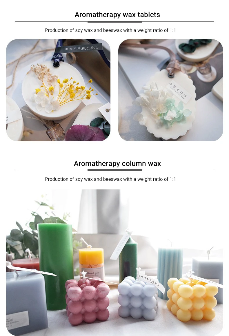 Factory Stock Supply White Beeswax Pellets Scented Candle Raw Material