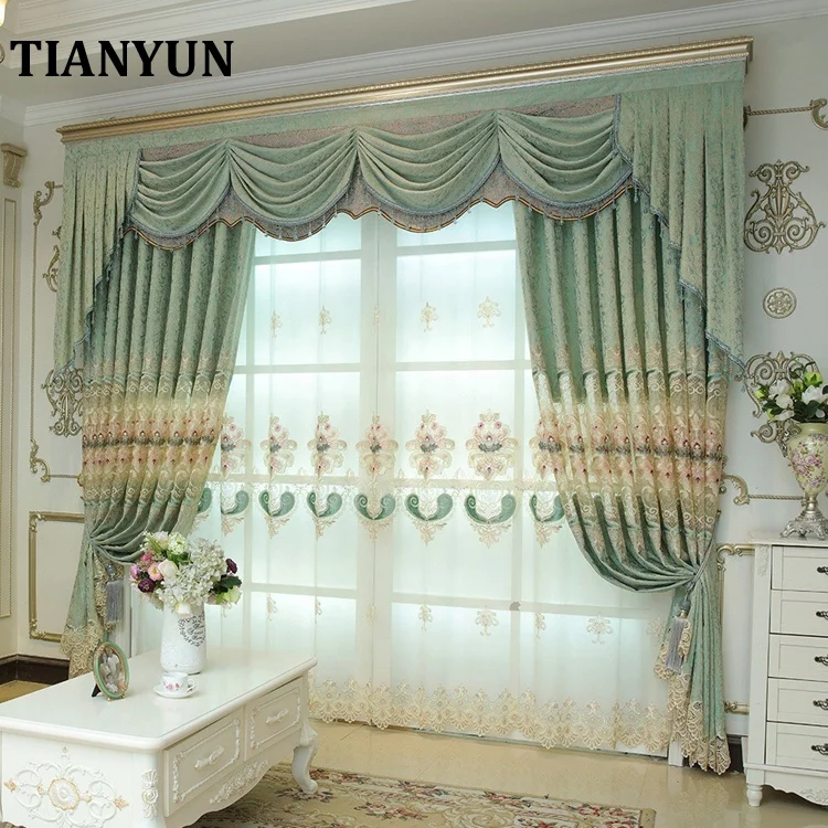 Modern Readymade Valance Chenille Polyester Window Curtains For The Living Room Elegant Buy Modern Curtains For The Living Room Readymade Curtains For The Living Room Curtains For The Living Room Elegant Product On